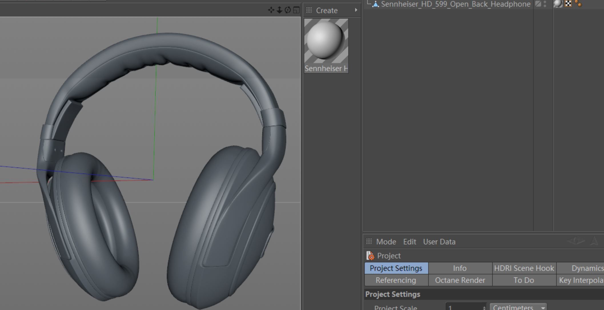 Sennheiser HD 599 Open Back Headphone 3D model_13