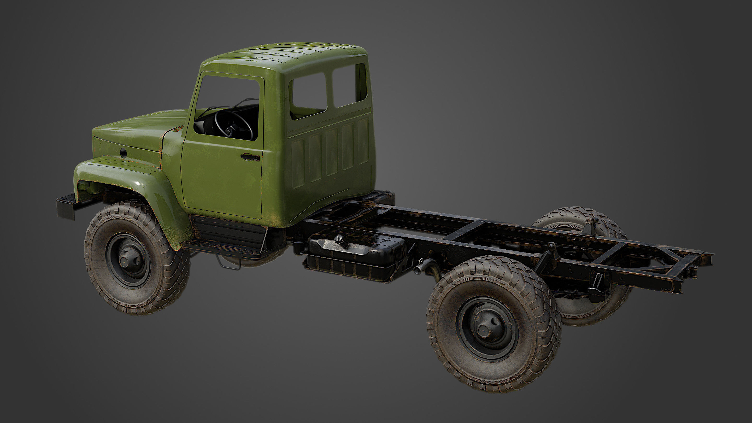 Military Truck  3D model_5