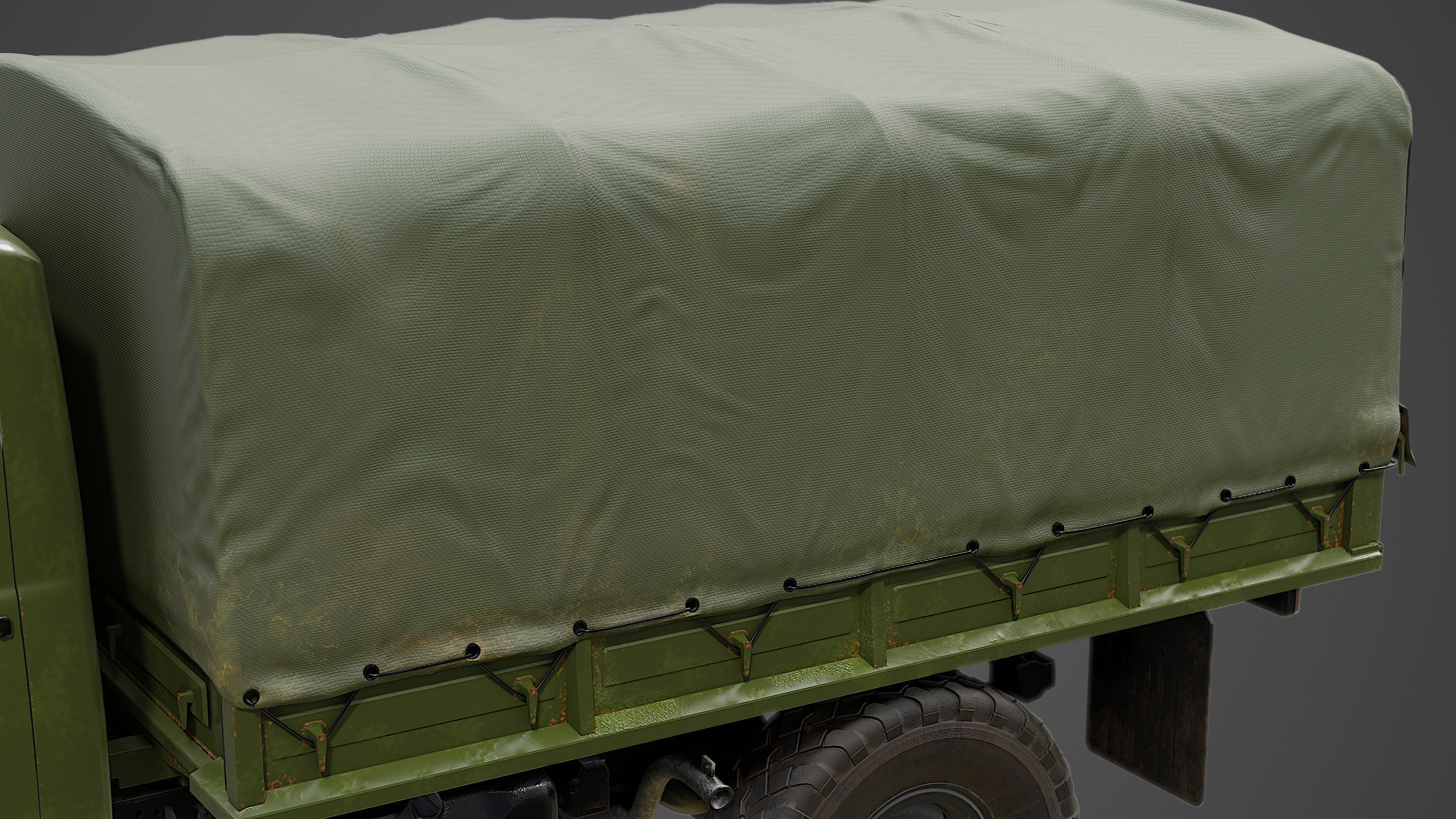 Military Truck  3D model_9