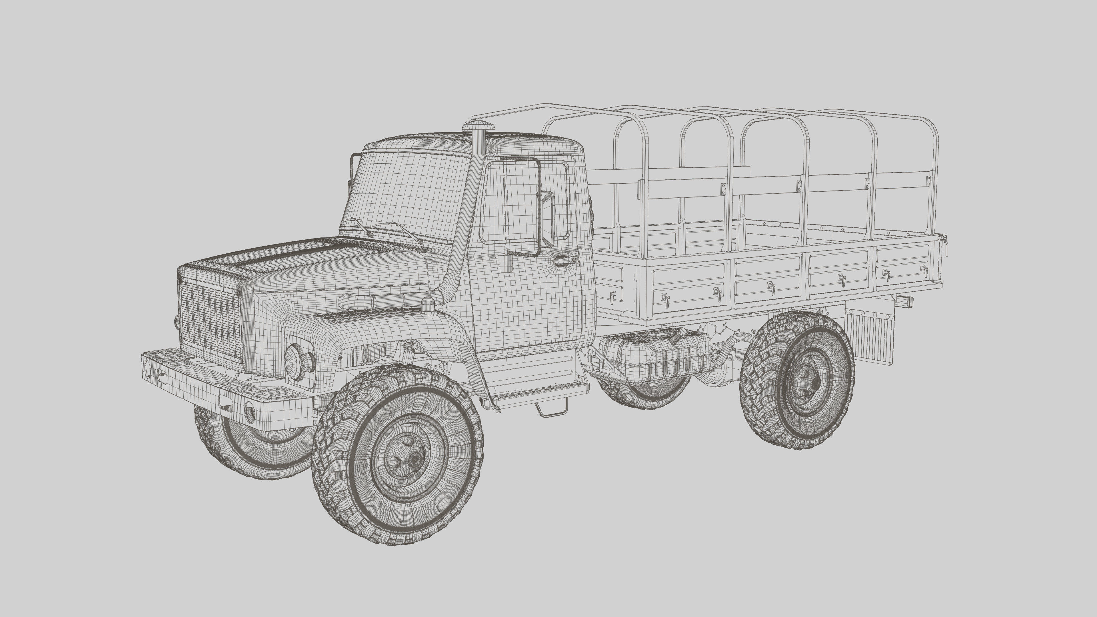 Military Truck  3D model_21