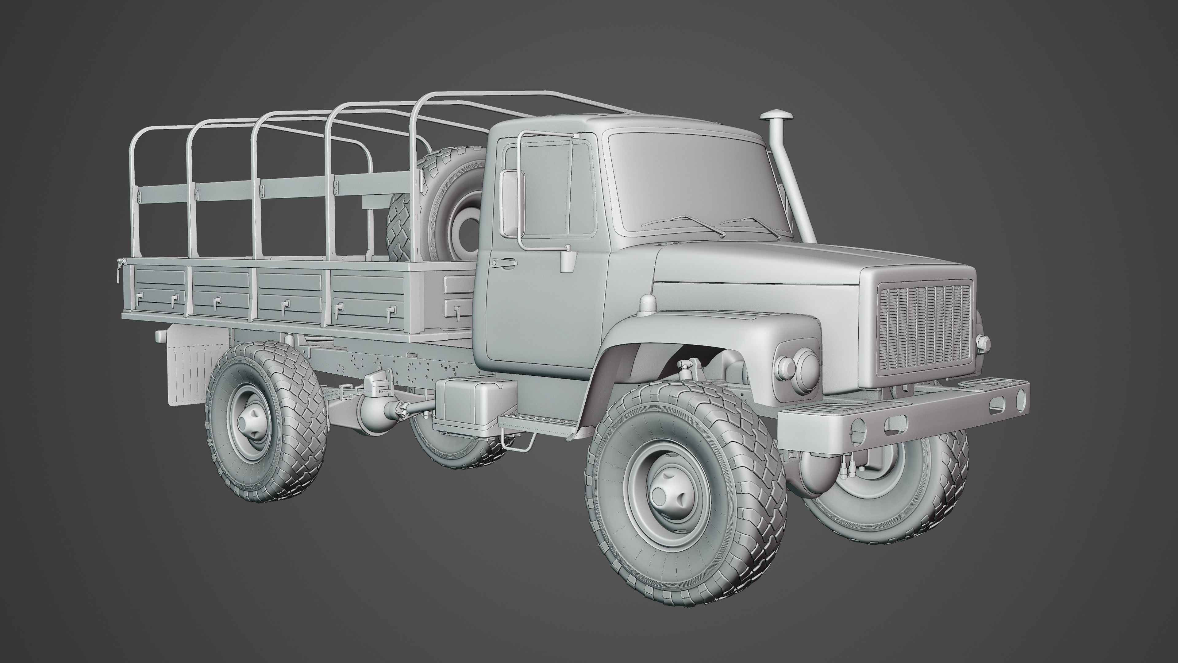 Military Truck  3D model_17
