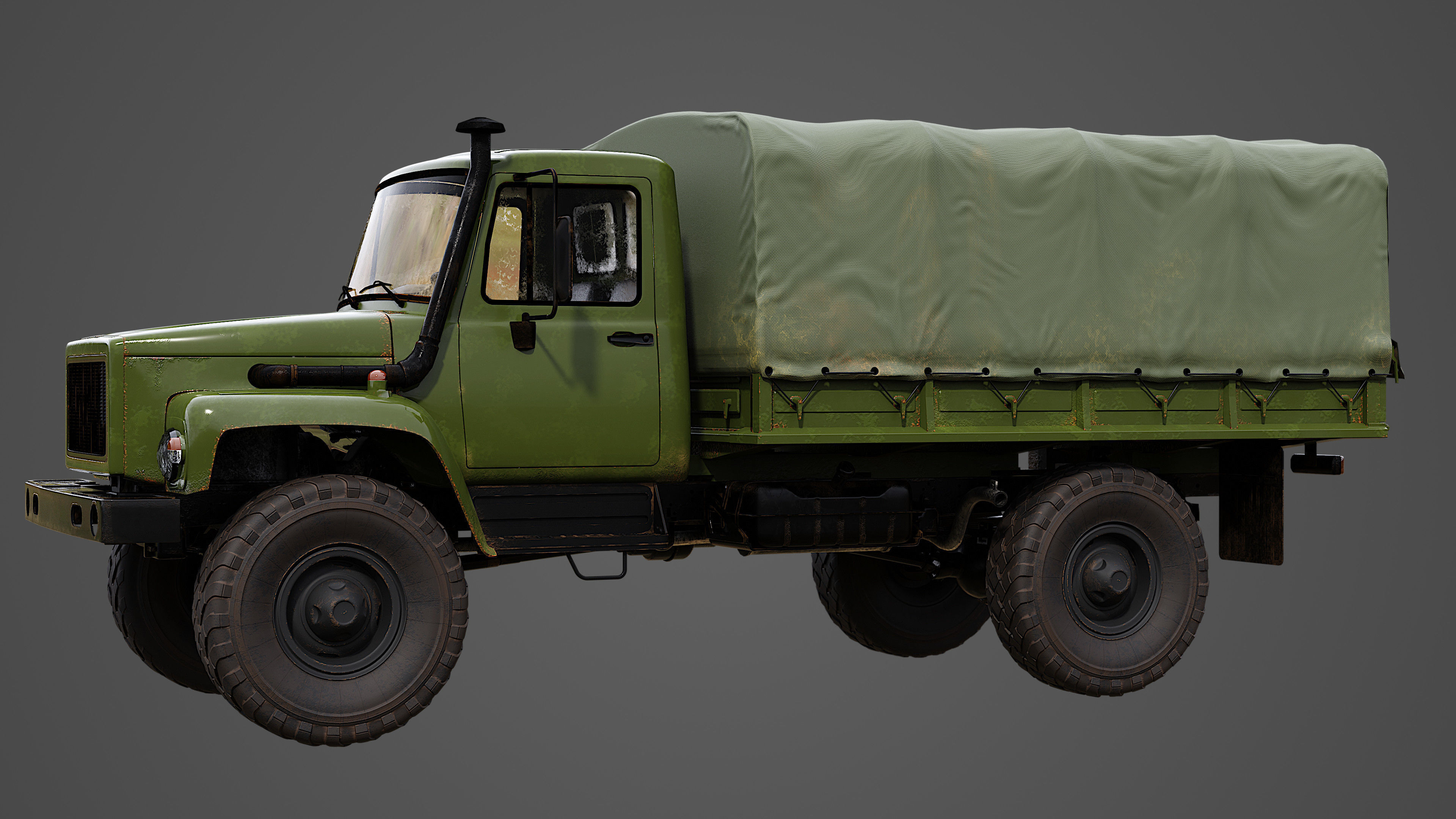 Military Truck  3D model_7