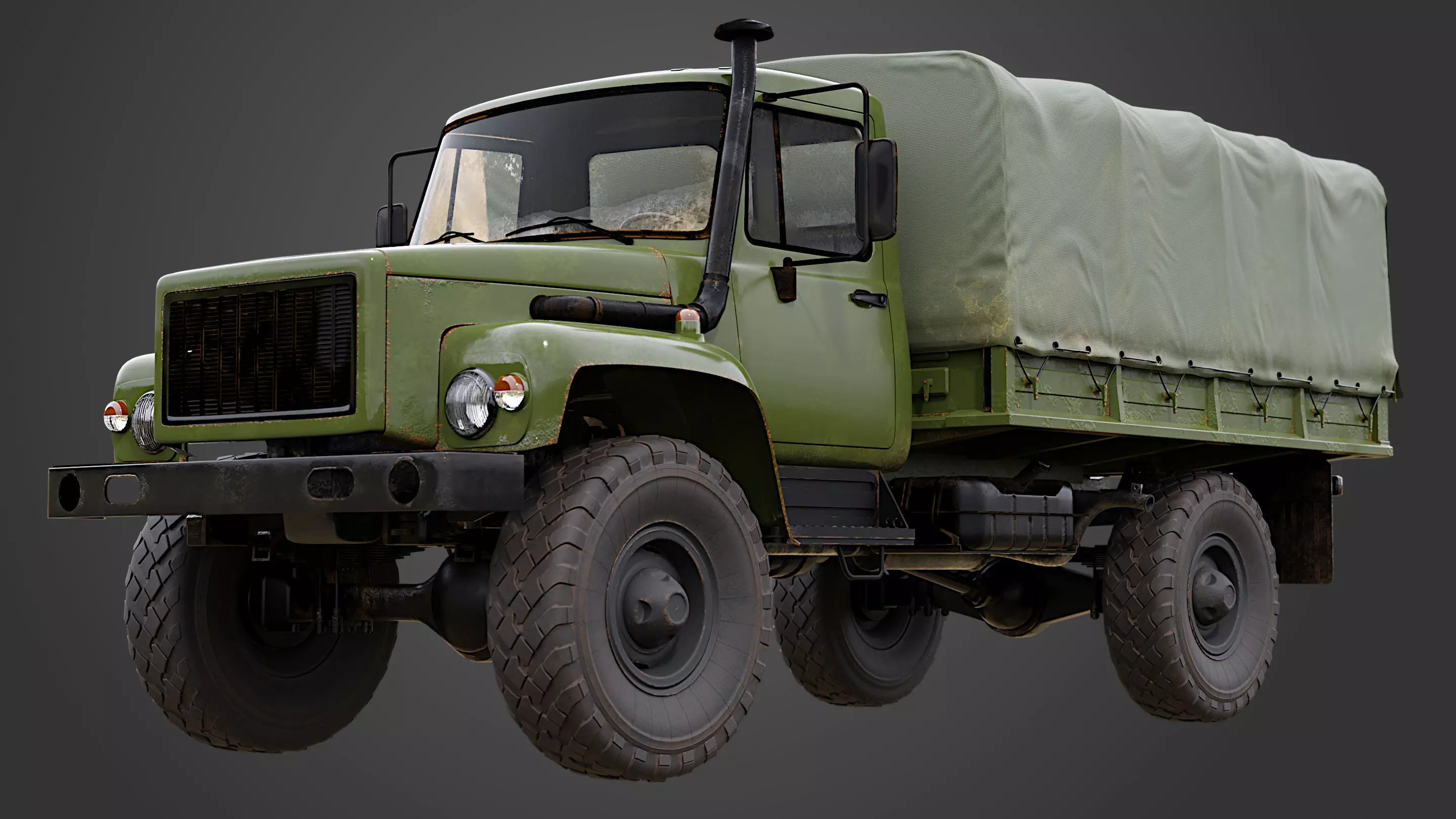 Military Truck  3D model_0