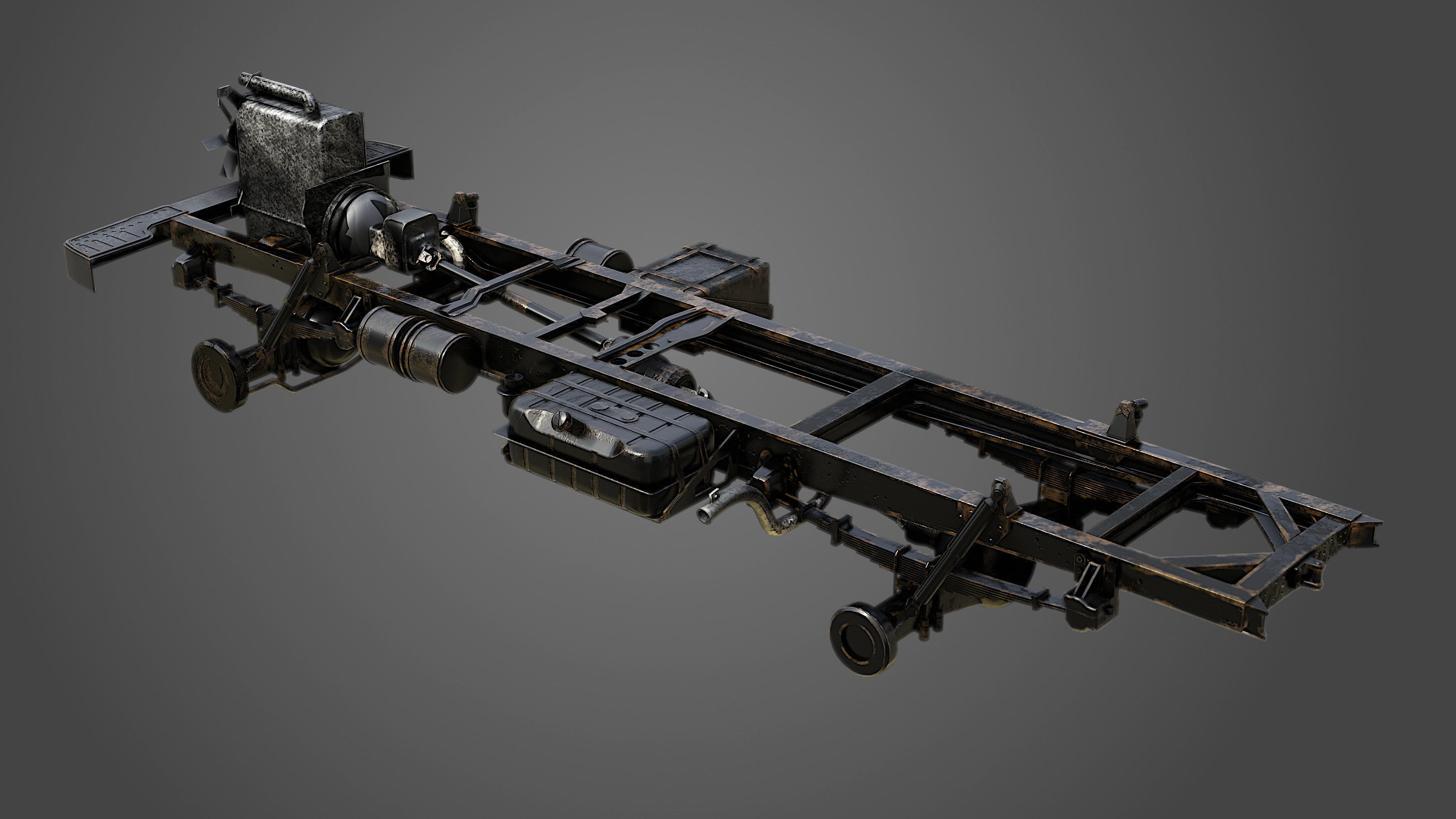 Military Truck  3D model_4