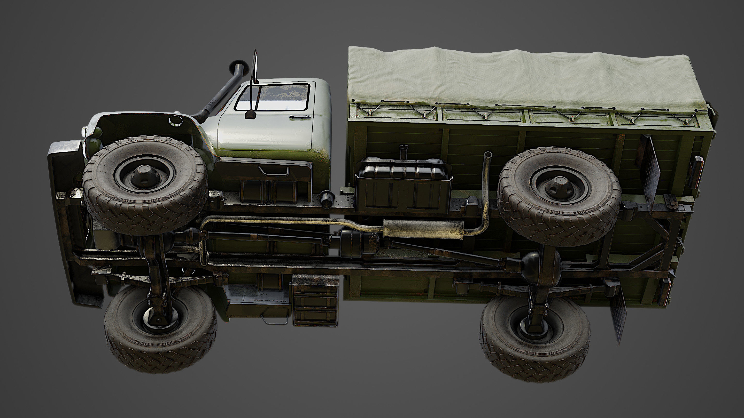 Military Truck  3D model_3