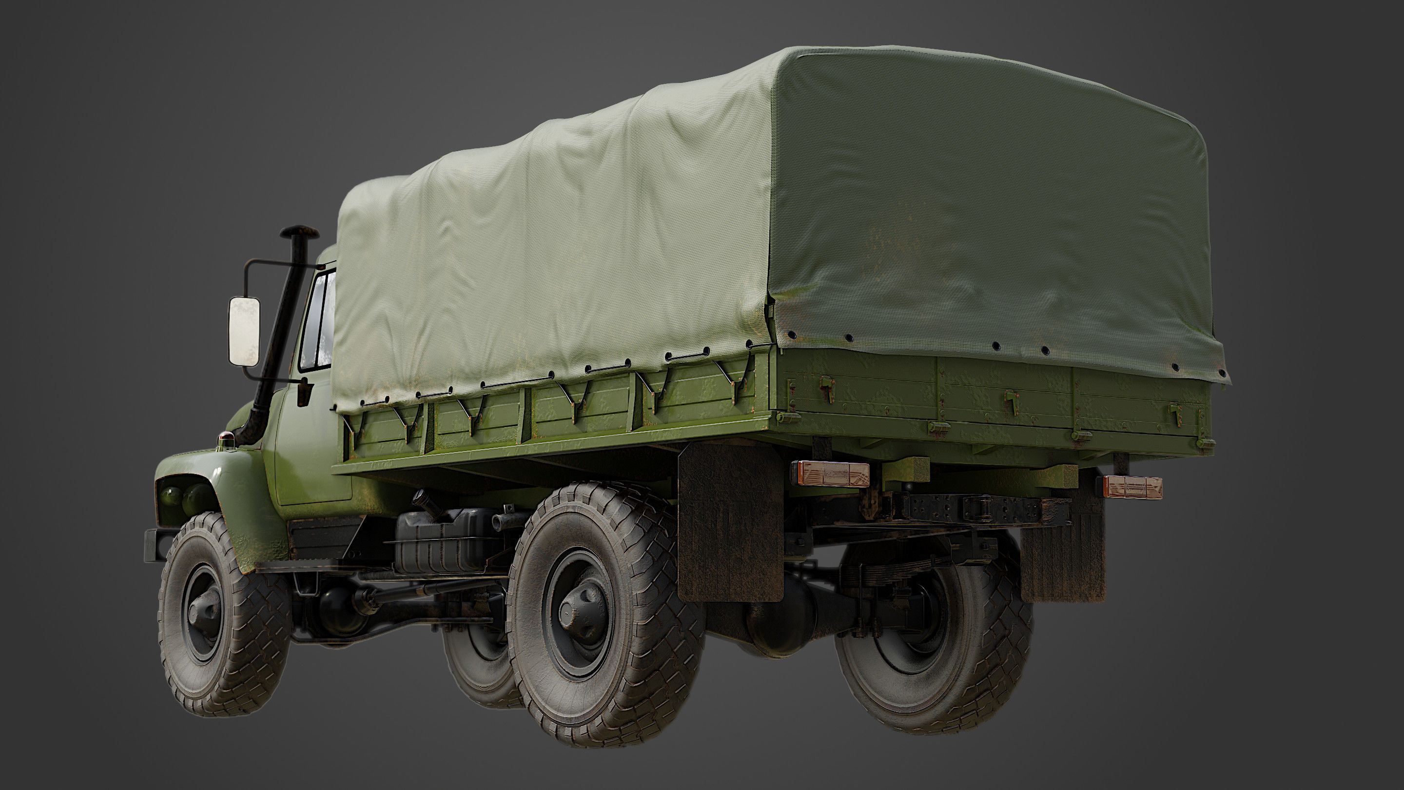 Military Truck  3D model_2