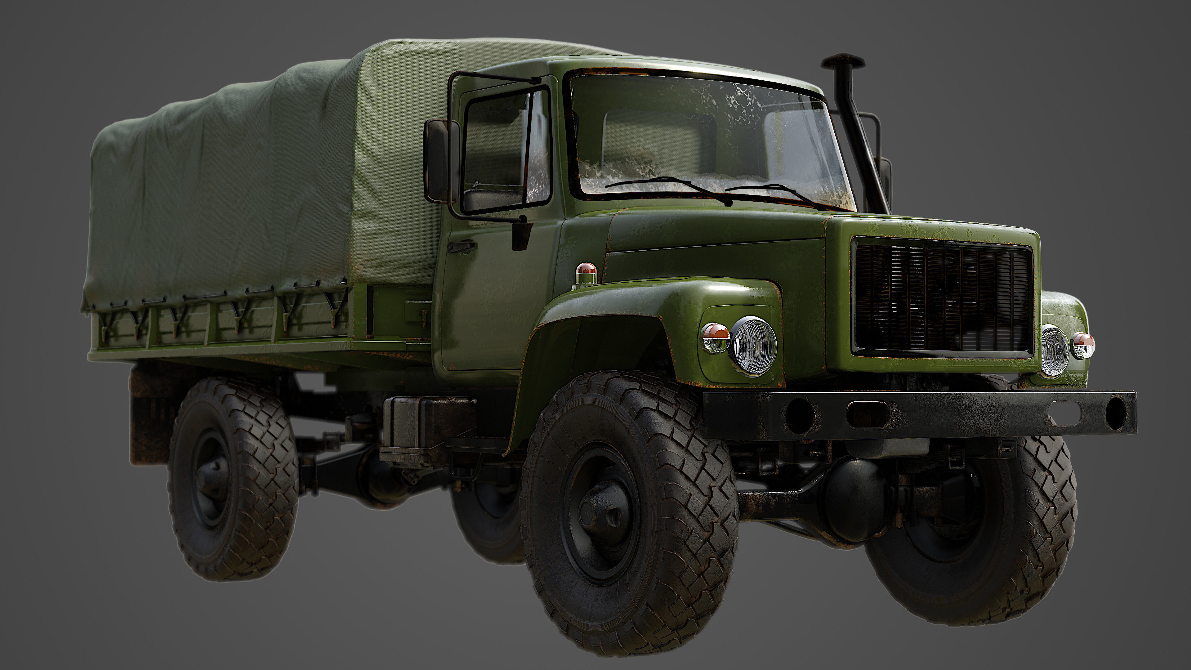 Military Truck  3D model_8
