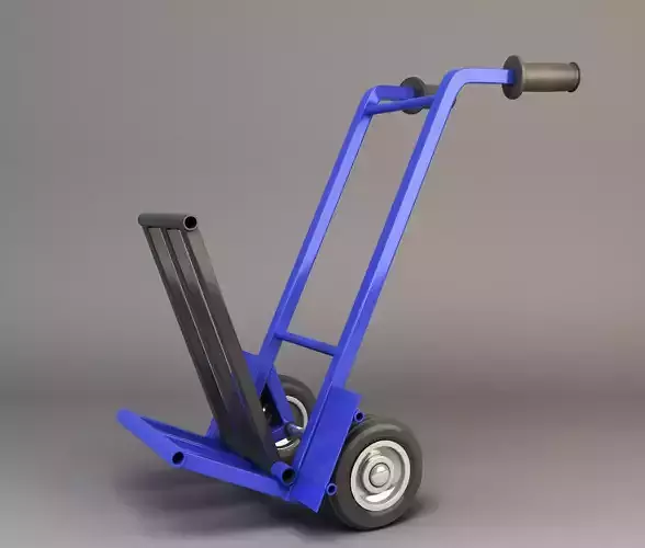 hand trolley Low-poly 3D model