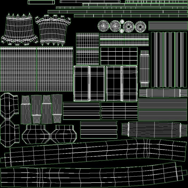 hand trolley Low-poly 3D model_8