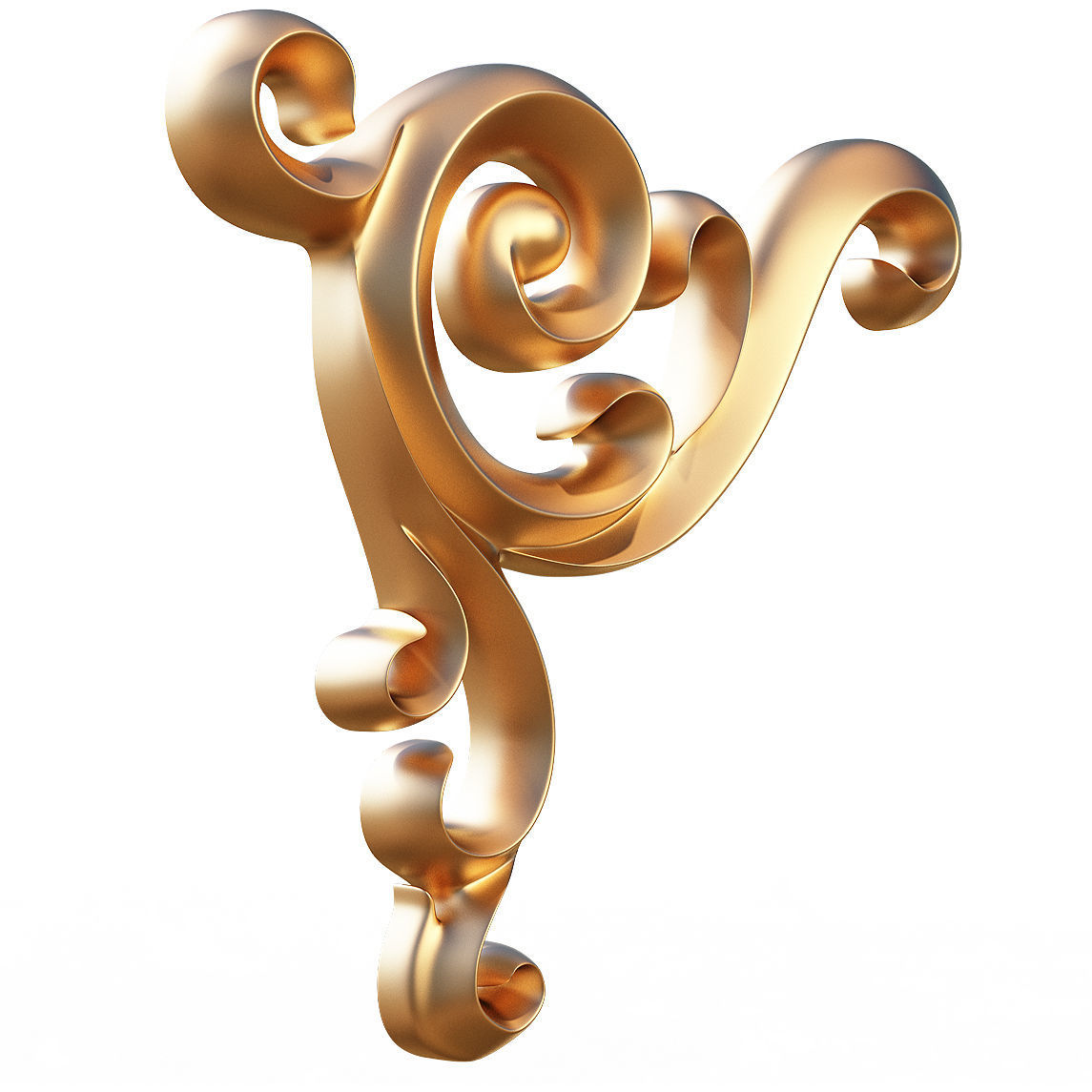 Carving Plaster Molding Decoration CNC Low-poly 3D model_4