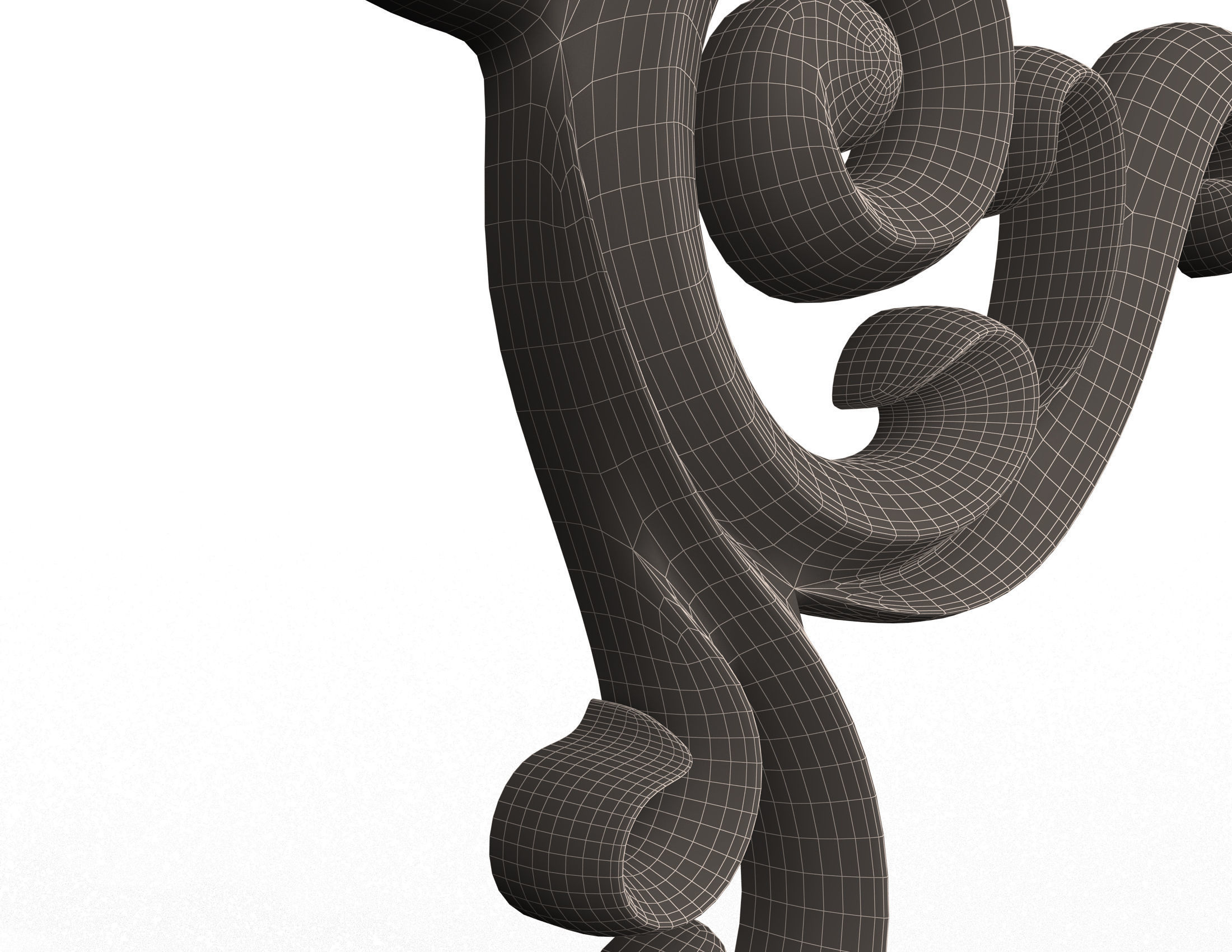 Carving Plaster Molding Decoration CNC Low-poly 3D model_8