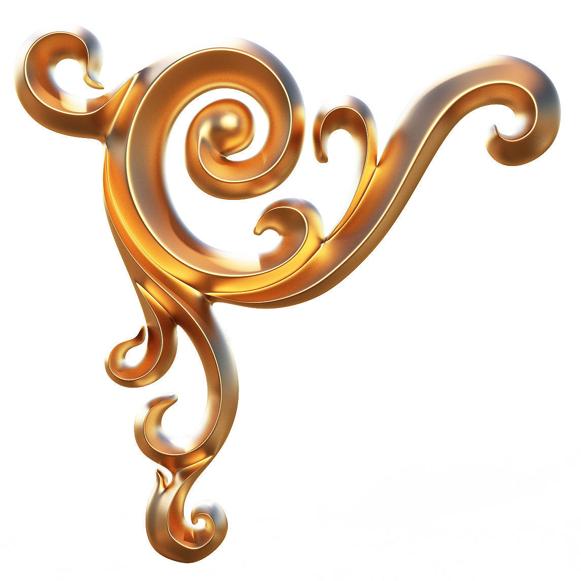 Carving Plaster Molding Decoration CNC Low-poly 3D model_3