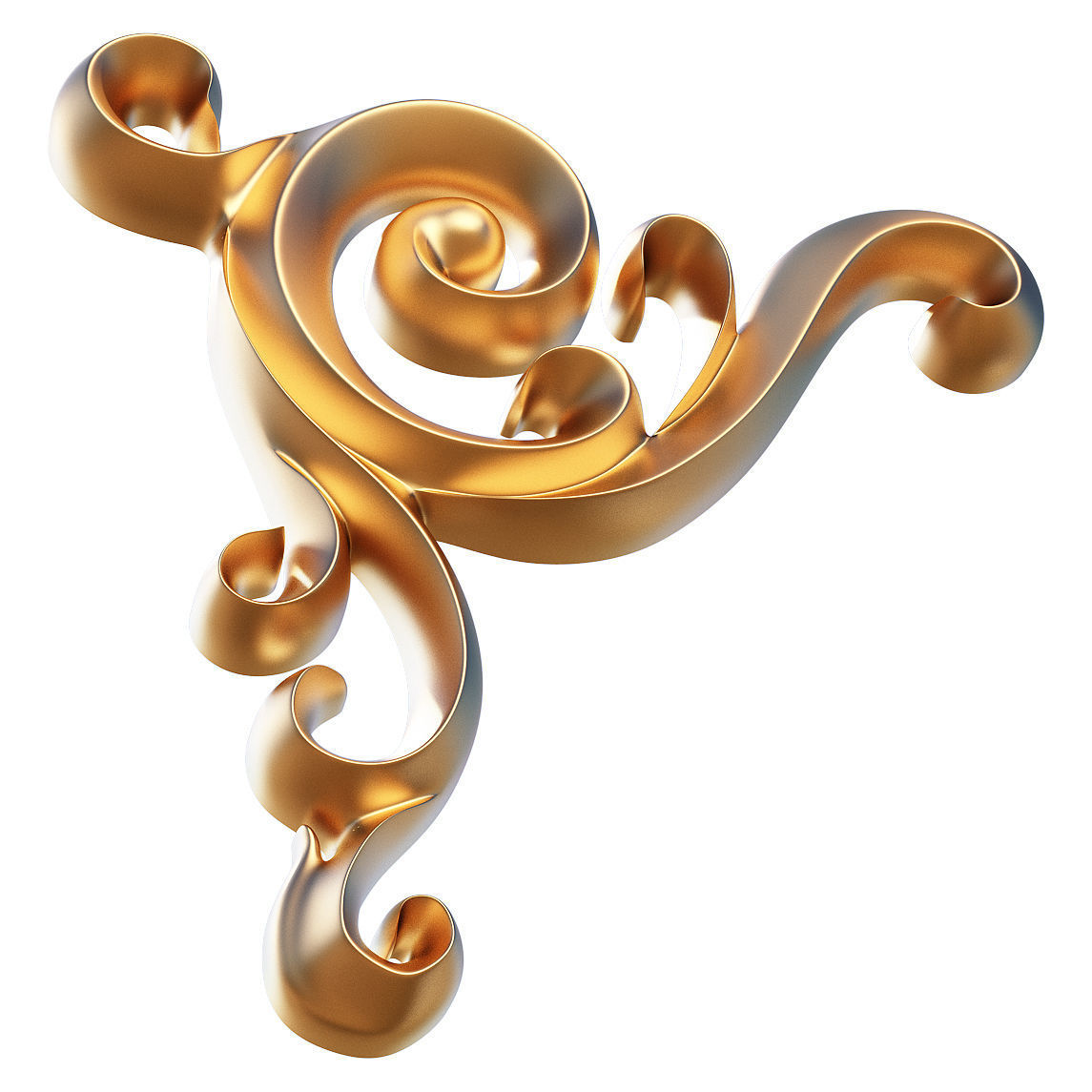 Carving Plaster Molding Decoration CNC Low-poly 3D model_2