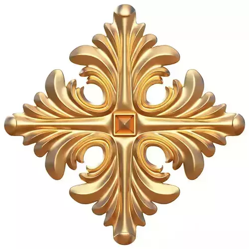 Rosette Ornament Decoration CNC 