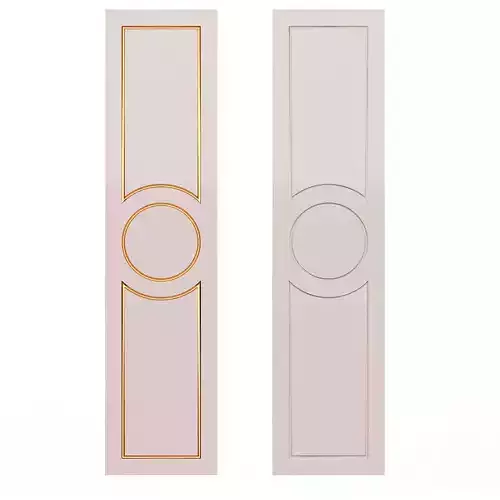 Wardrobe Door Classic 1 Low-poly 3D model