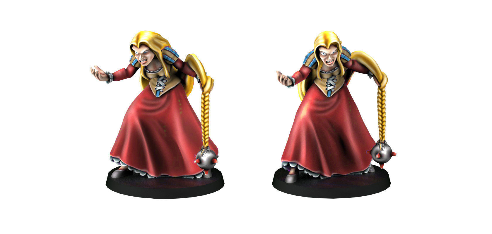 Rapunzel legend of zelda person 3D print model_2