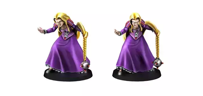 Rapunzel legend of zelda person 3D print model