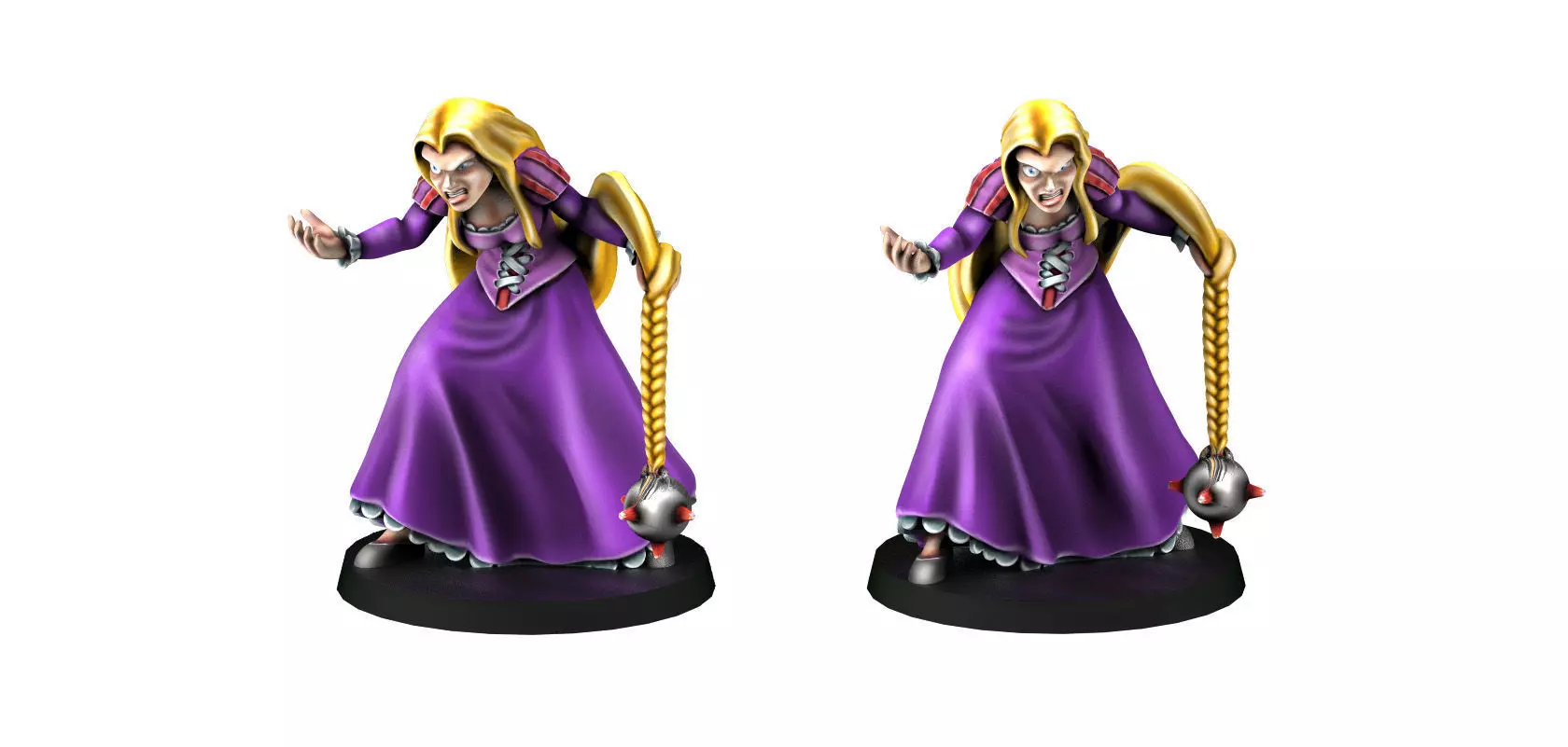 Rapunzel legend of zelda person 3D print model_0