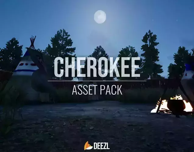 Cherokee - Asset Pack Low-poly 3D model