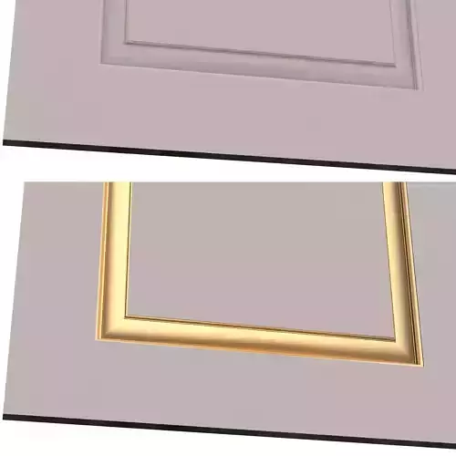 Wardrobe Door Classic 2 Low-poly 3D model