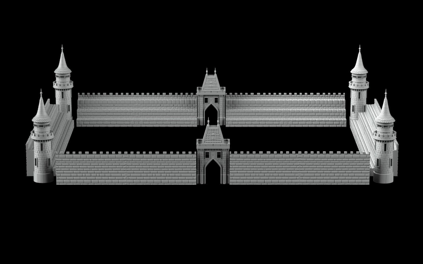 Castle-Stadium cinderella castle 3D print model_5