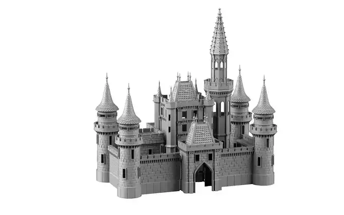 Castle-Stadium cinderella castle 3D print model