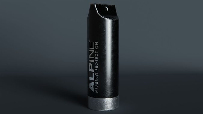 Container bottle with logo Free low-poly 3D model