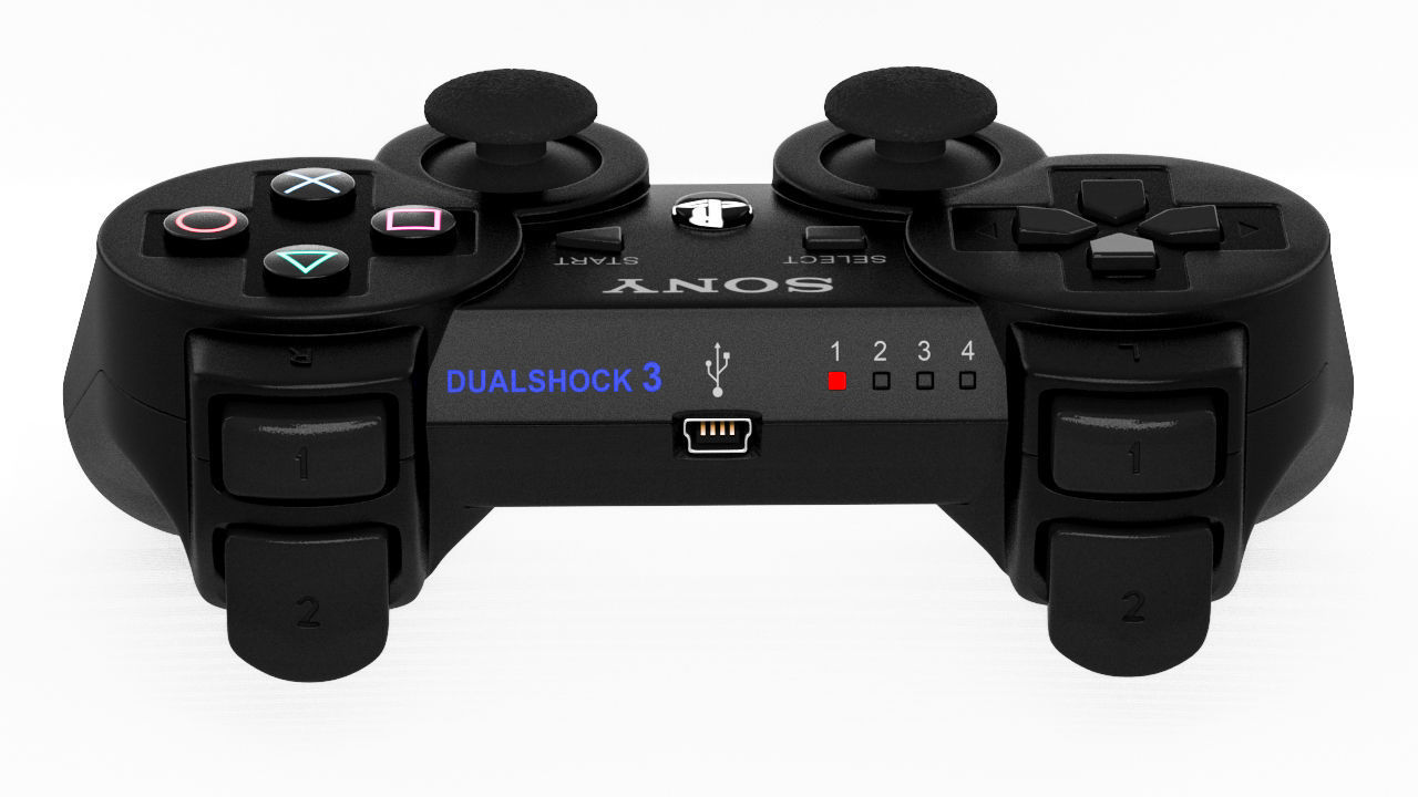 Sony PlayStation Dualshock 3 wireless controller 3D model_2