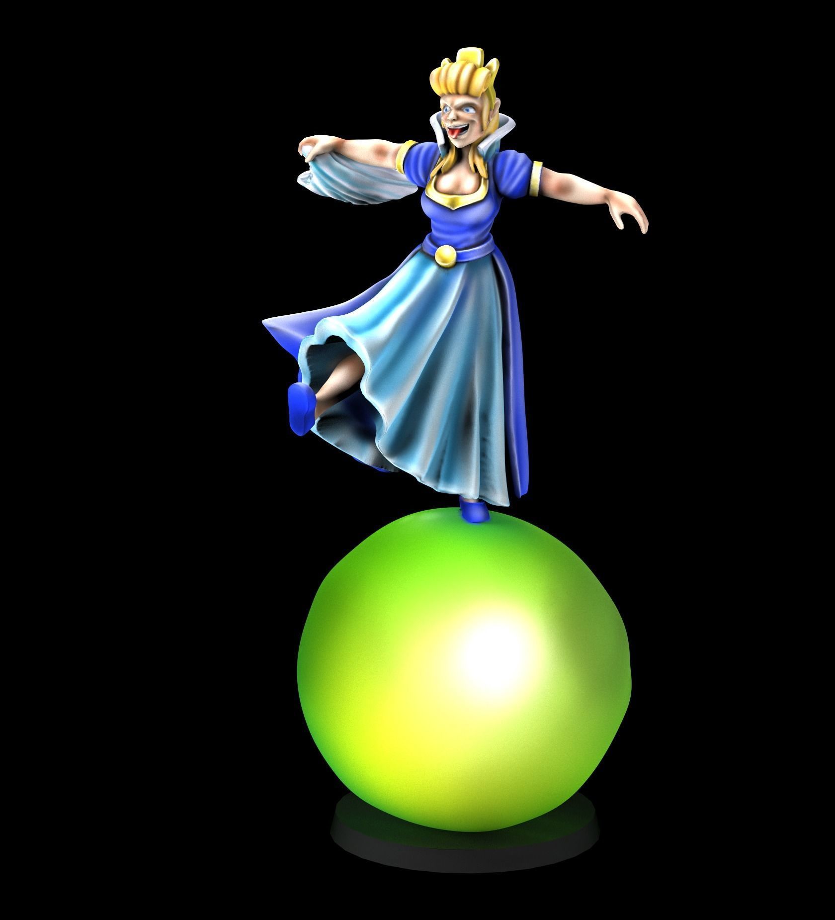Princesses on a pea 3D print model_2