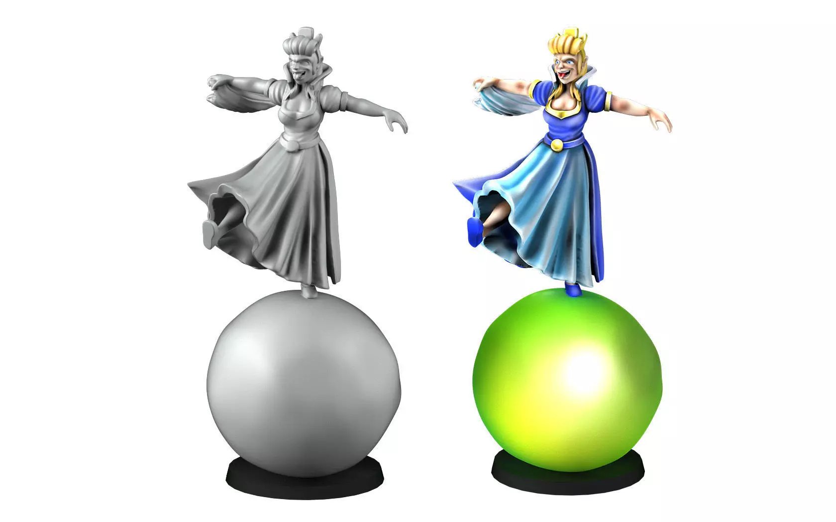 Princesses on a pea 3D print model_0