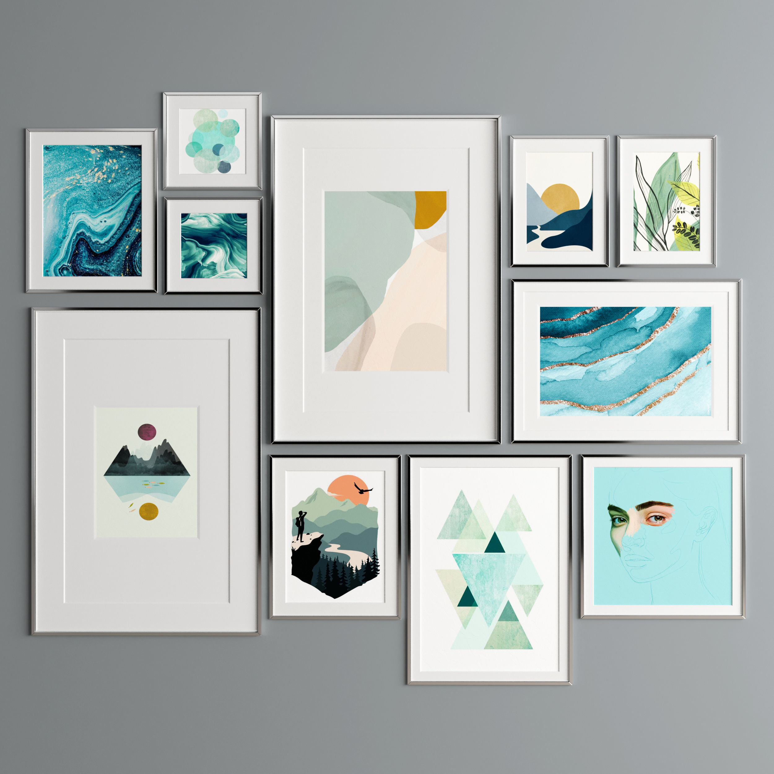 Art Frame 335 Low-poly 3D model_1