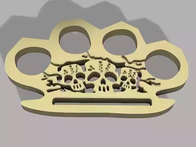 Skull Brass Knuckles handle