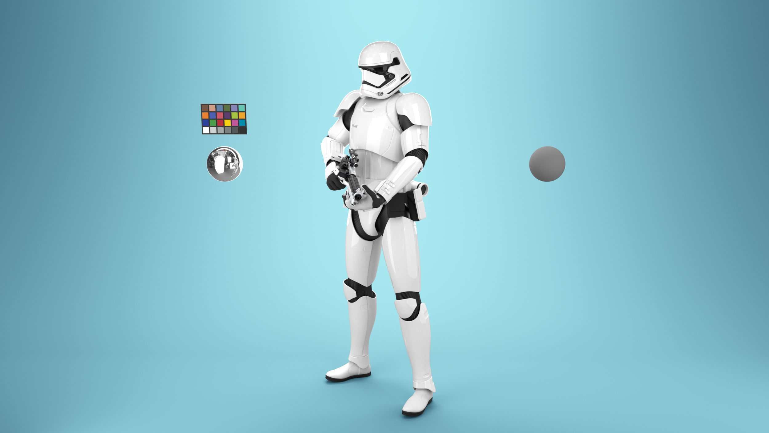 StormTrooper First Order Rigged 3D model_11
