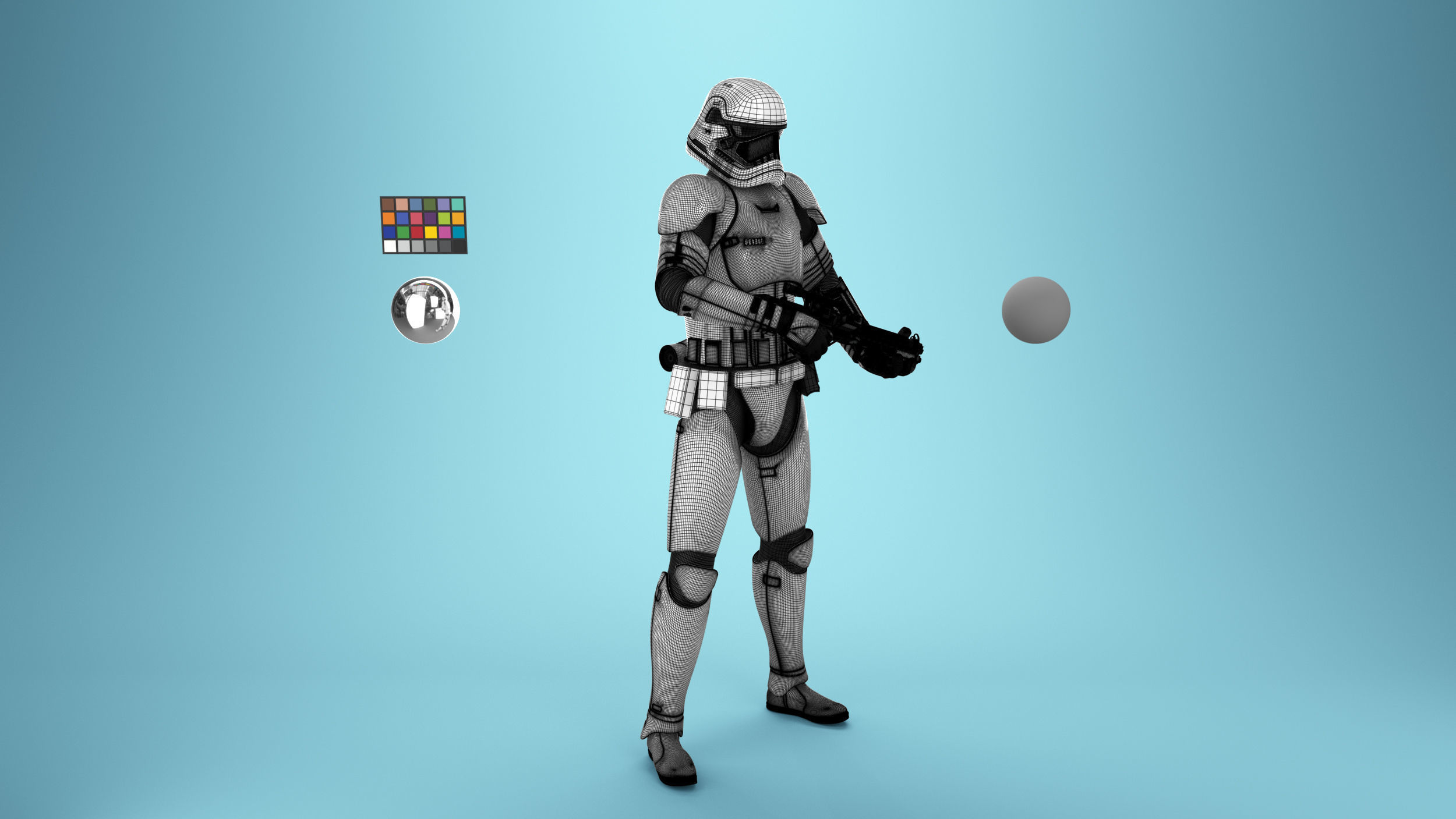 StormTrooper First Order Rigged 3D model_14
