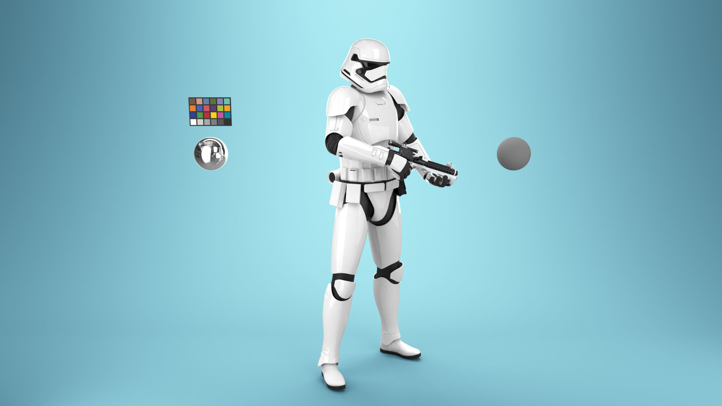 StormTrooper First Order Rigged 3D model_6