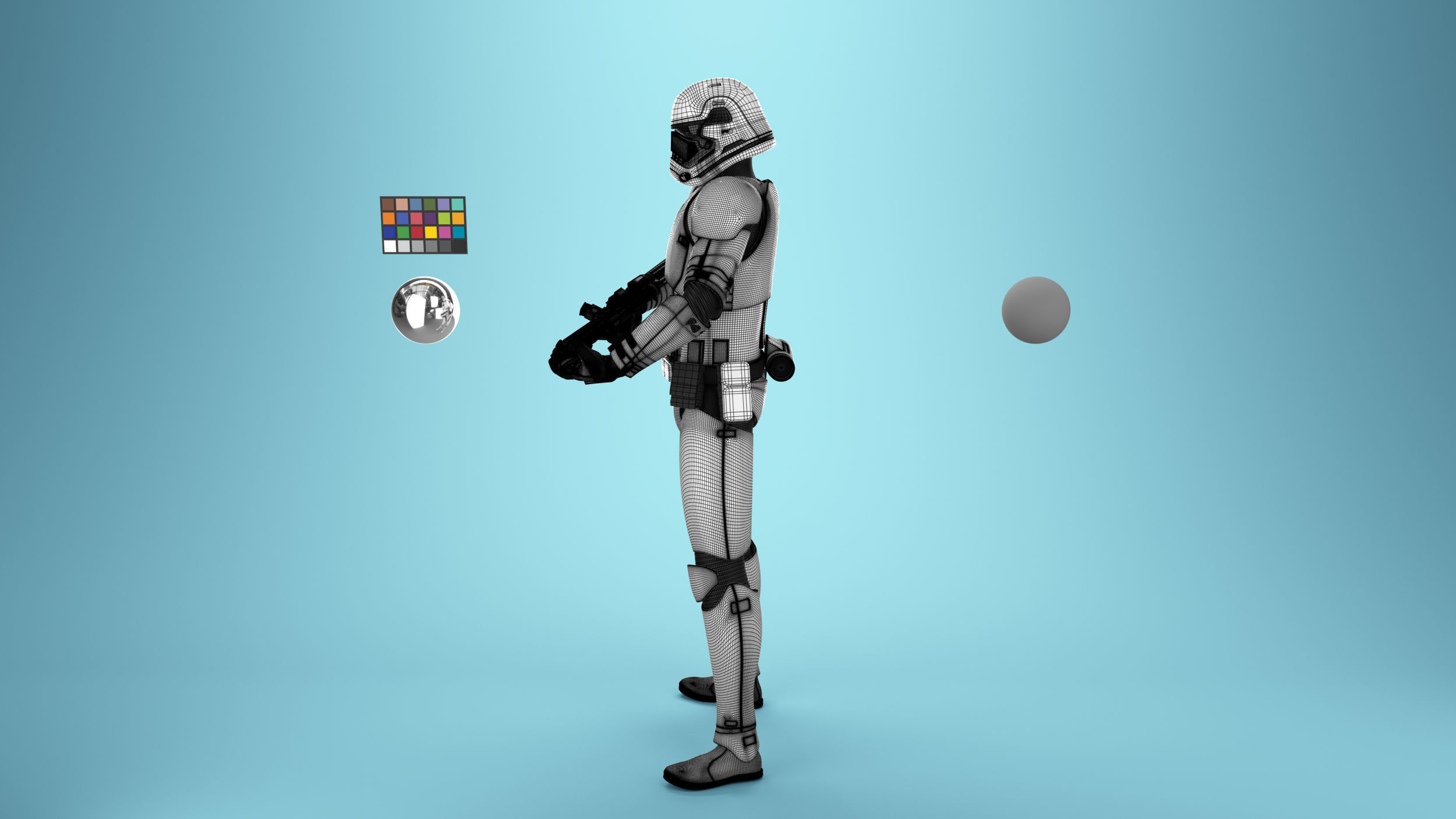 StormTrooper First Order Rigged 3D model_18