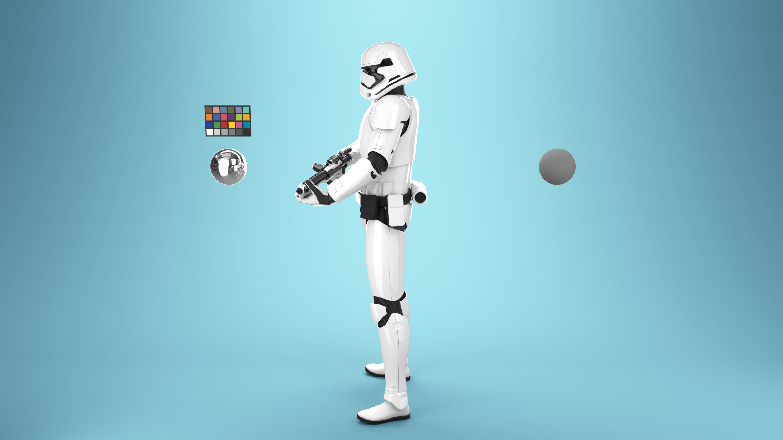 StormTrooper First Order Rigged 3D model_10