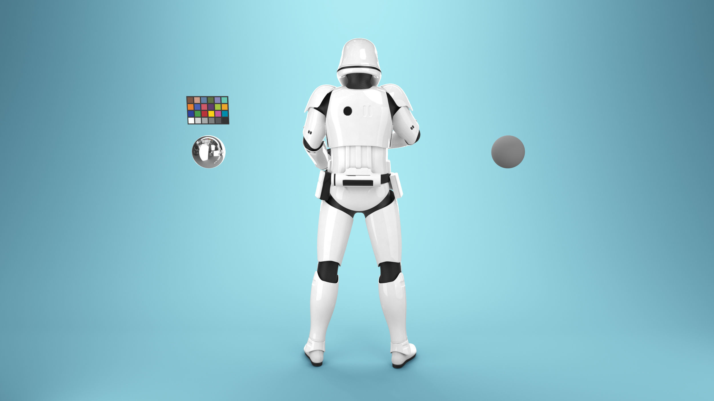 StormTrooper First Order Rigged 3D model_9