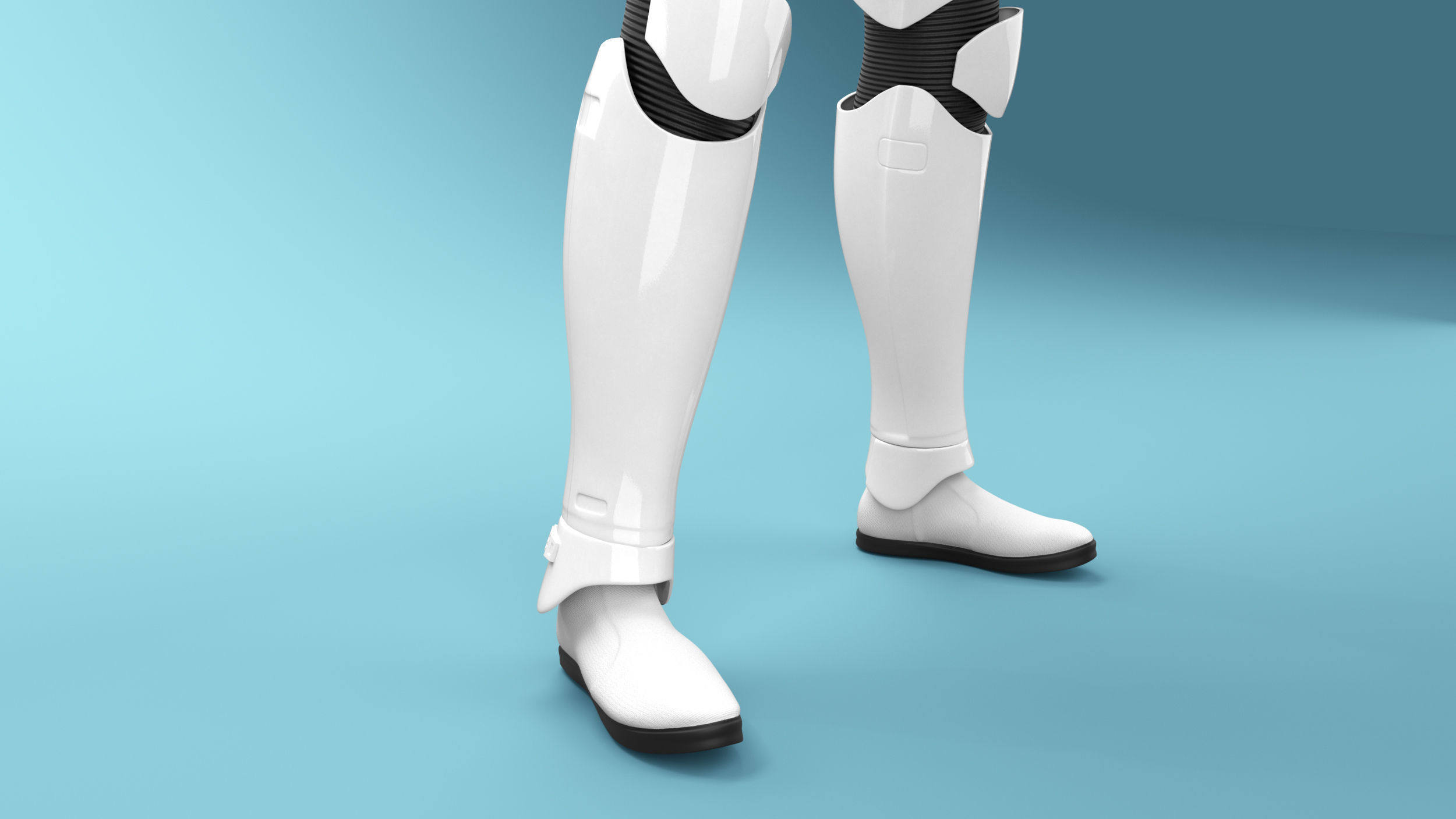 StormTrooper First Order Rigged 3D model_13