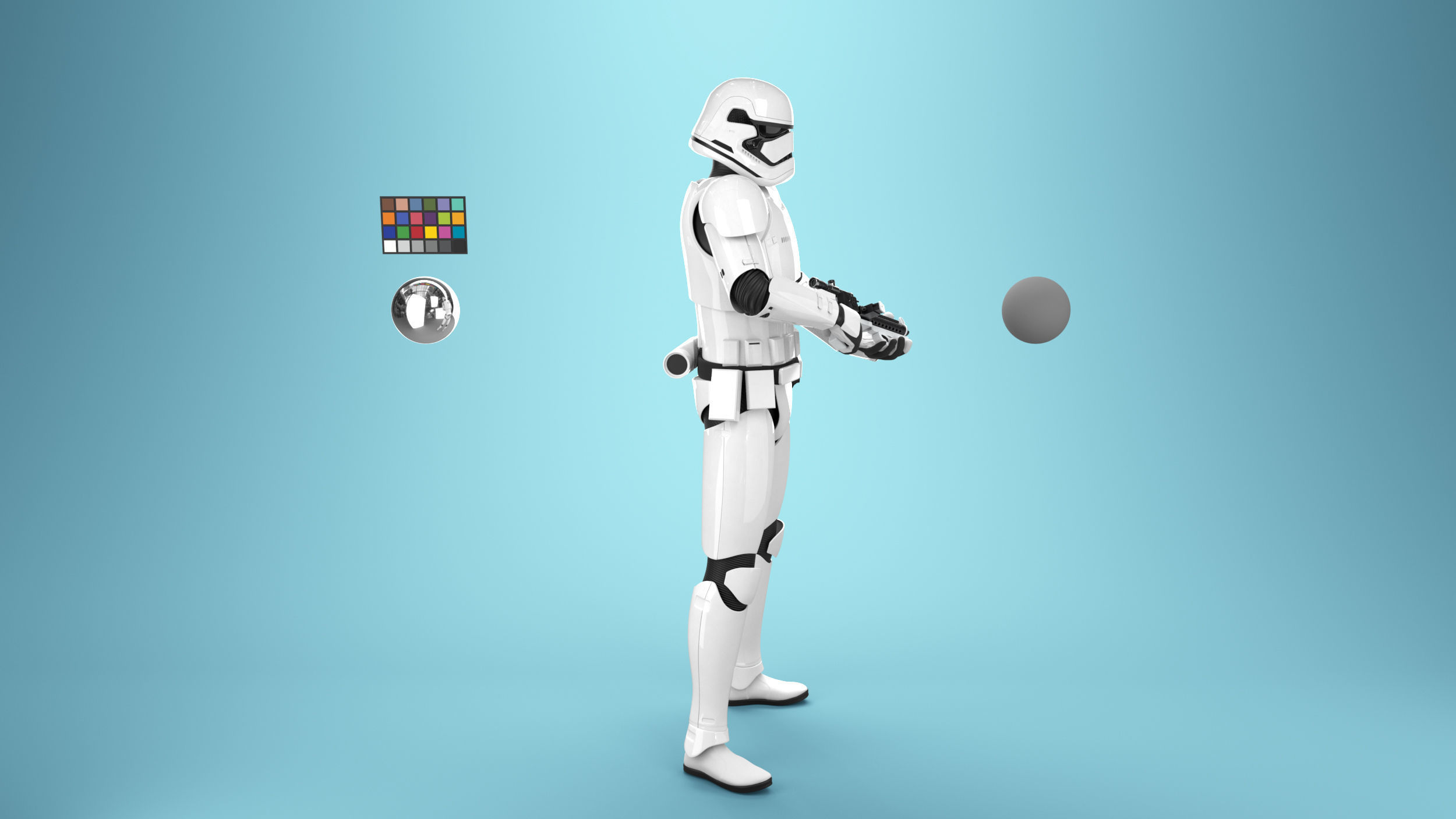 StormTrooper First Order Rigged 3D model_7