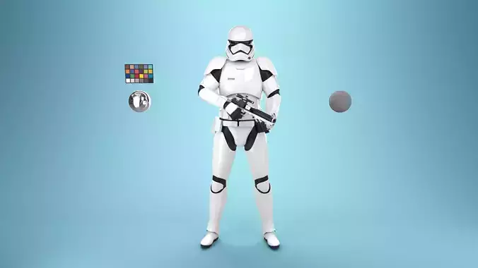 StormTrooper First Order Rigged 3D model