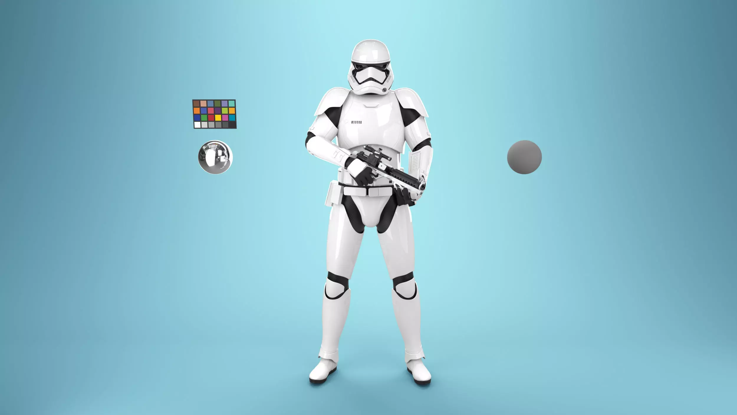 StormTrooper First Order Rigged 3D model_0