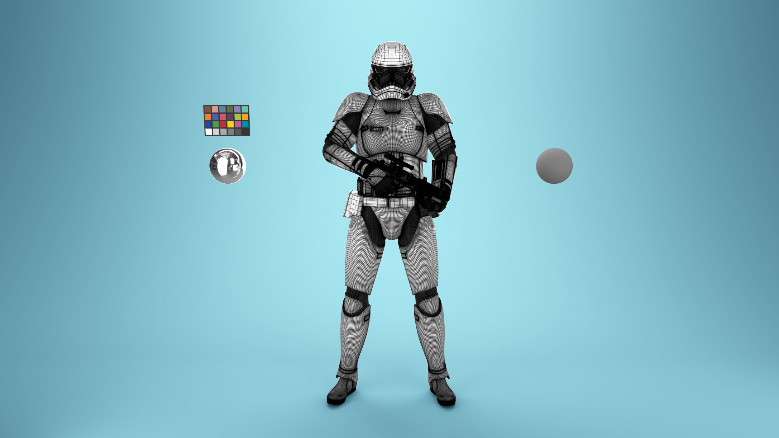 StormTrooper First Order Rigged 3D model_20
