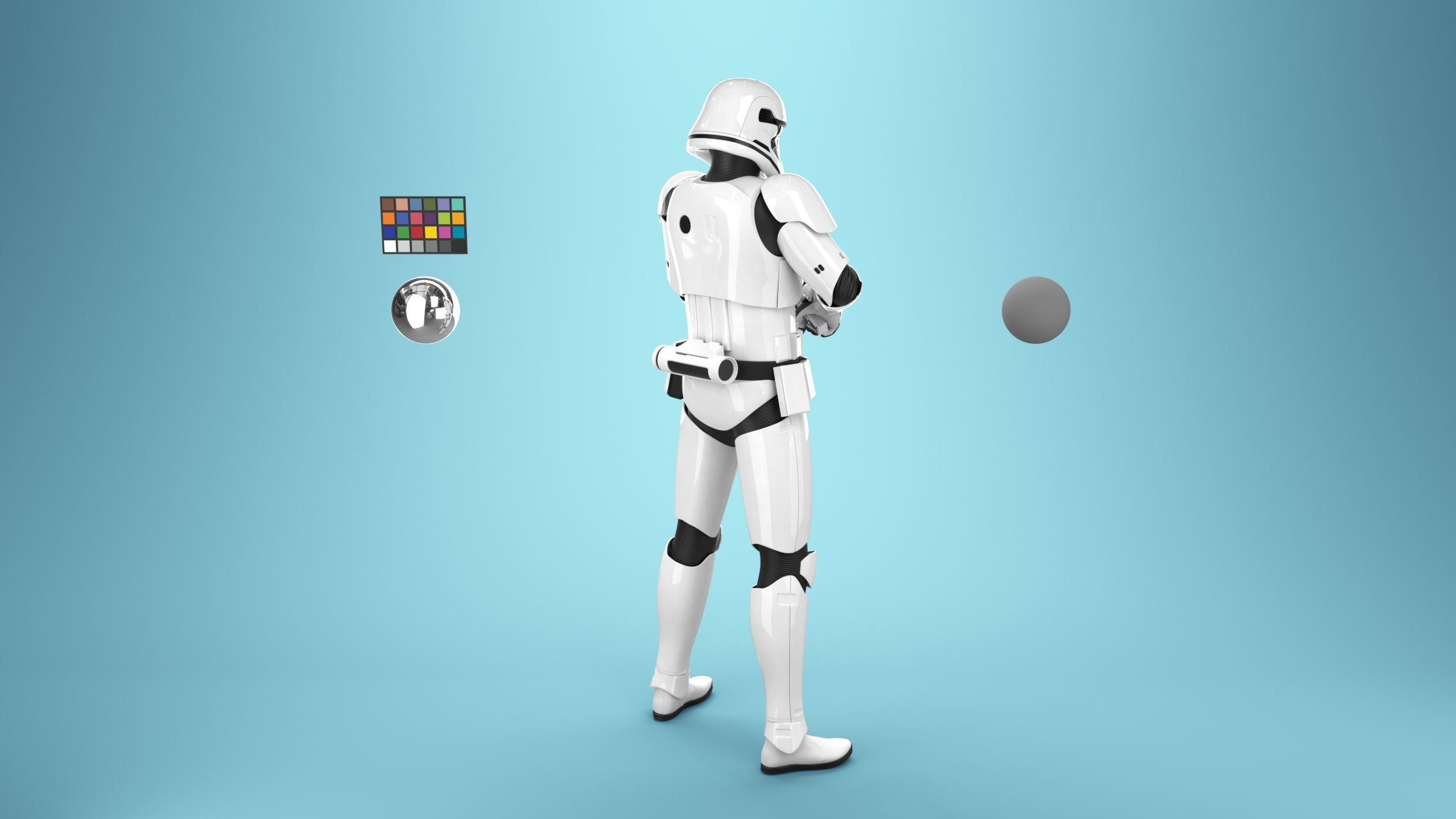 StormTrooper First Order Rigged 3D model_8