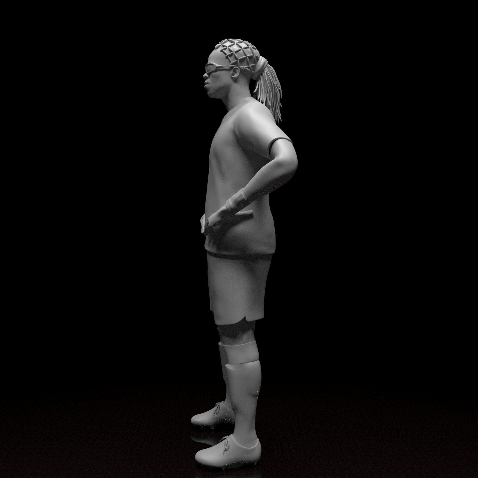 Davids Edgar Footballer Stl file 3d Model 3D print model_3