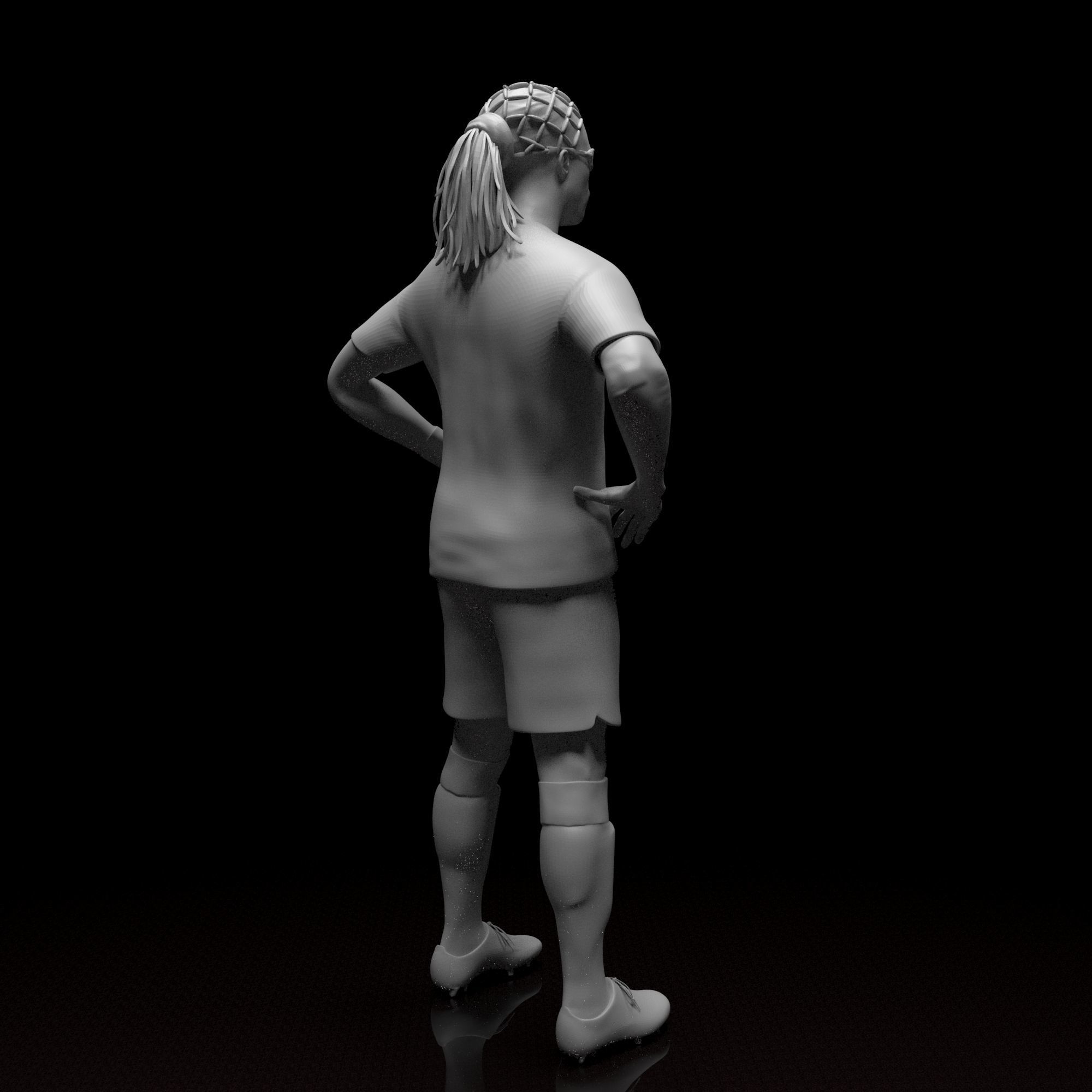 Davids Edgar Footballer Stl file 3d Model 3D print model_6