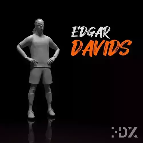 Davids Edgar Footballer Stl file 3d Model