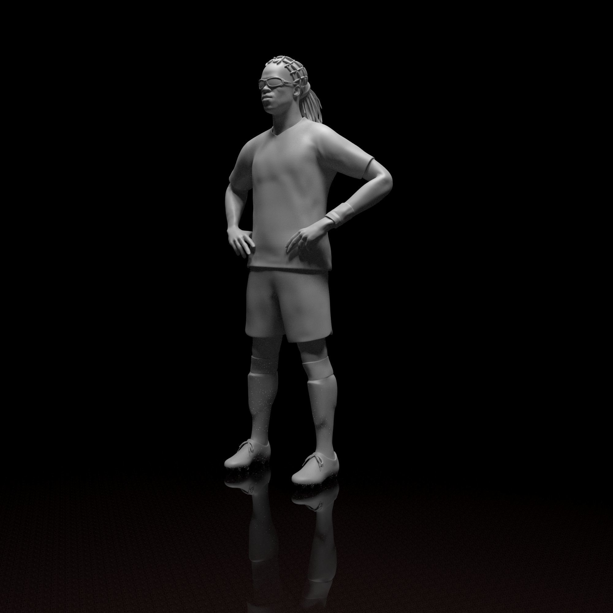 Davids Edgar Footballer Stl file 3d Model 3D print model_10