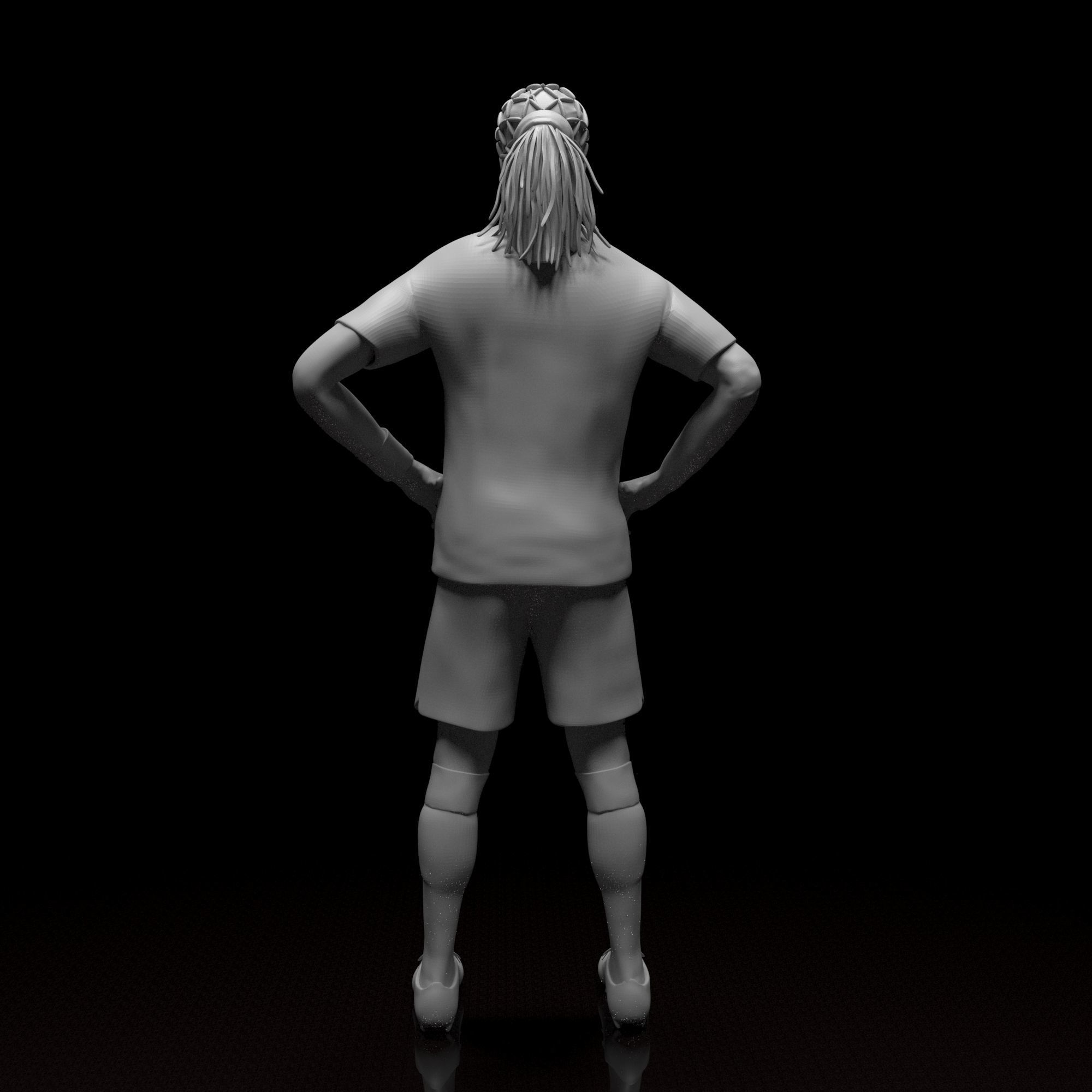 Davids Edgar Footballer Stl file 3d Model 3D print model_5