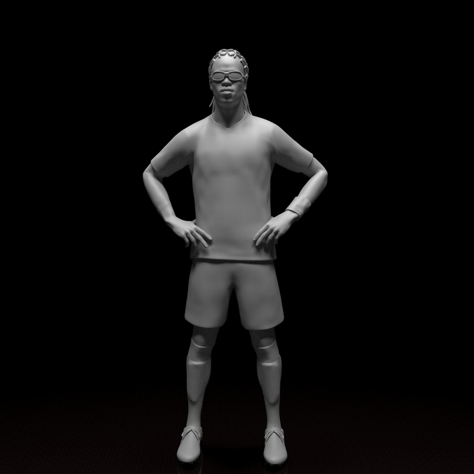 Davids Edgar Footballer Stl file 3d Model 3D print model_1